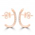 0.31 Ct Round Cut Diamond Stud Earrings in 14k Rose Gold 0.31 Ct Round Cut Diamond Stud Earrings in 14k Rose Gold